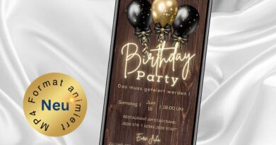 Digitale Einladung Birthday Party